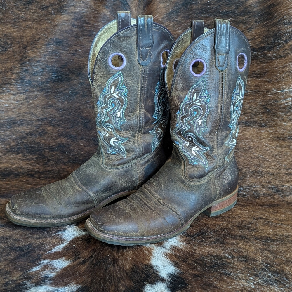 Double H Women's 10 Square Toe Cowboy Boots